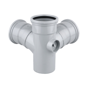 OsmaSoil 4S291G 110mm Ring-Seal Corner Branch 87.5Å™ Grey