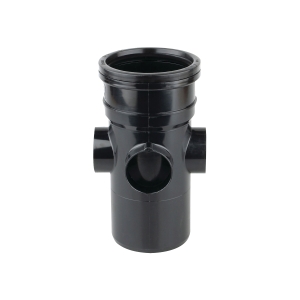OsmaSoil 4S589B 110mm Ring-Seal Bossed Pipe Black